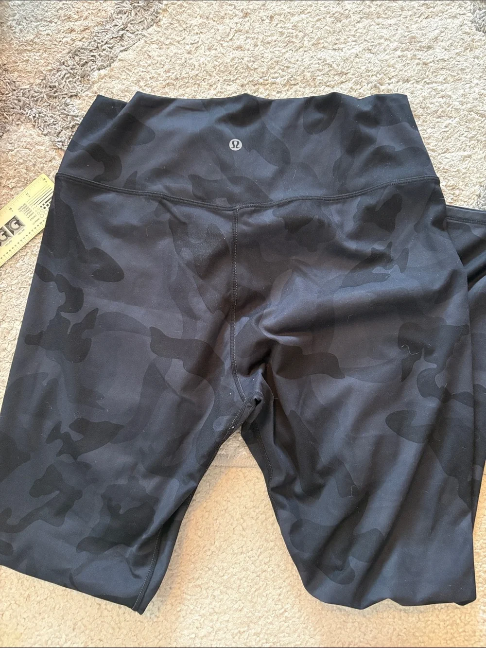 lululemon athletica Black Camo Leggings